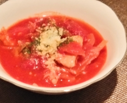 フライパンで簡単☆鶏むね肉のトマト煮