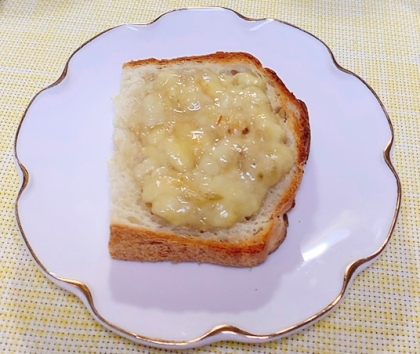 スイーツ系♡味噌入りのバナナトースト