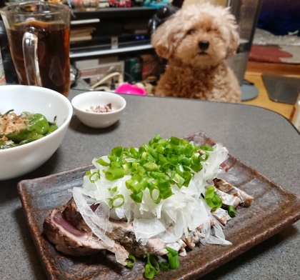 晩酌に今いただいてます！産地直送の分葱をつかいました(๑´ლ`๑)愛犬も美味しそうと言ってます(玉ねぎダメなのに)
ありがとうございます♪