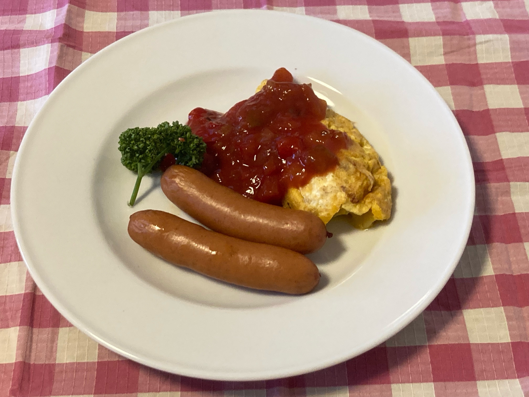 うちのおかず　簡単チーズオムレツ