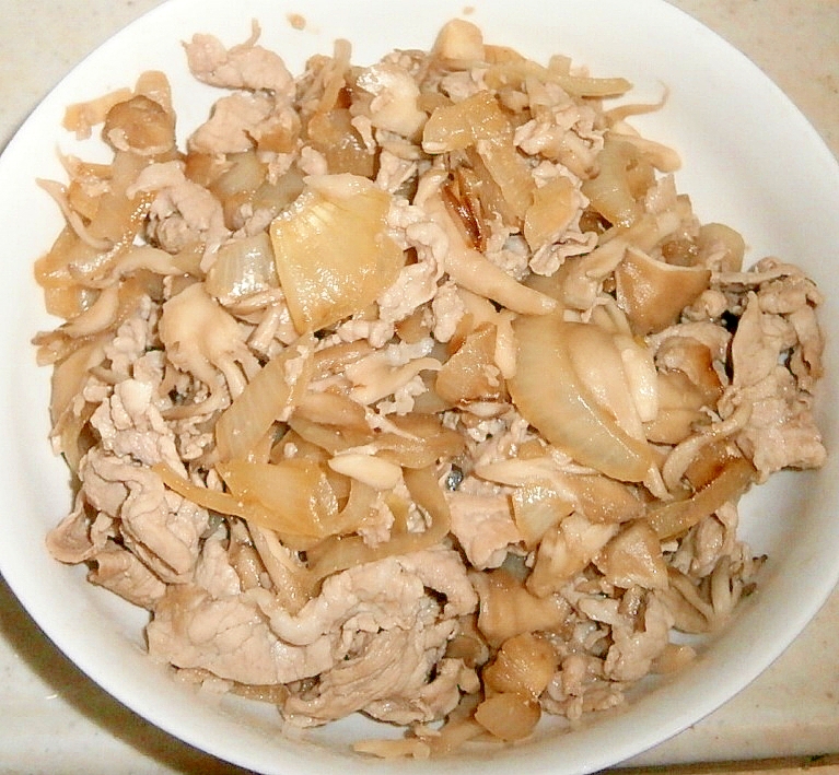 豚肉とマイタケの炒め物