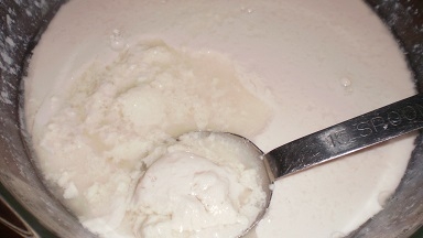 レンチン３分で豆乳のヨーグルト