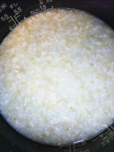 私は玄米でお粥を炊いて甘酒を作ってみたのですが、とっても美味しく出来上がりましたよ。はなまる子♪さんの甘酒の作り方は解り易かったです。(*^_^*)