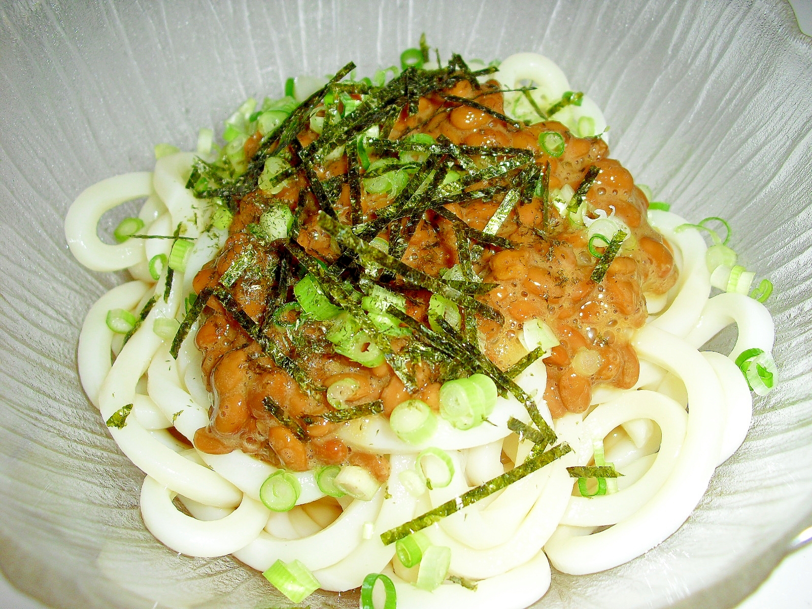 簡単♪我が家の“納豆うどん”