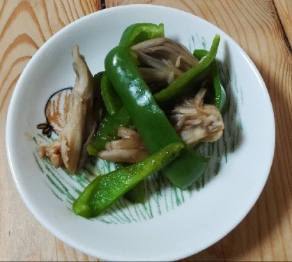 ピーマンとまいたけとカニカマのサッと煮❁⃘──ꕤ