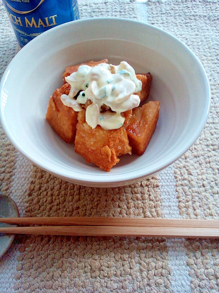 高野豆腐揚げマヨソース