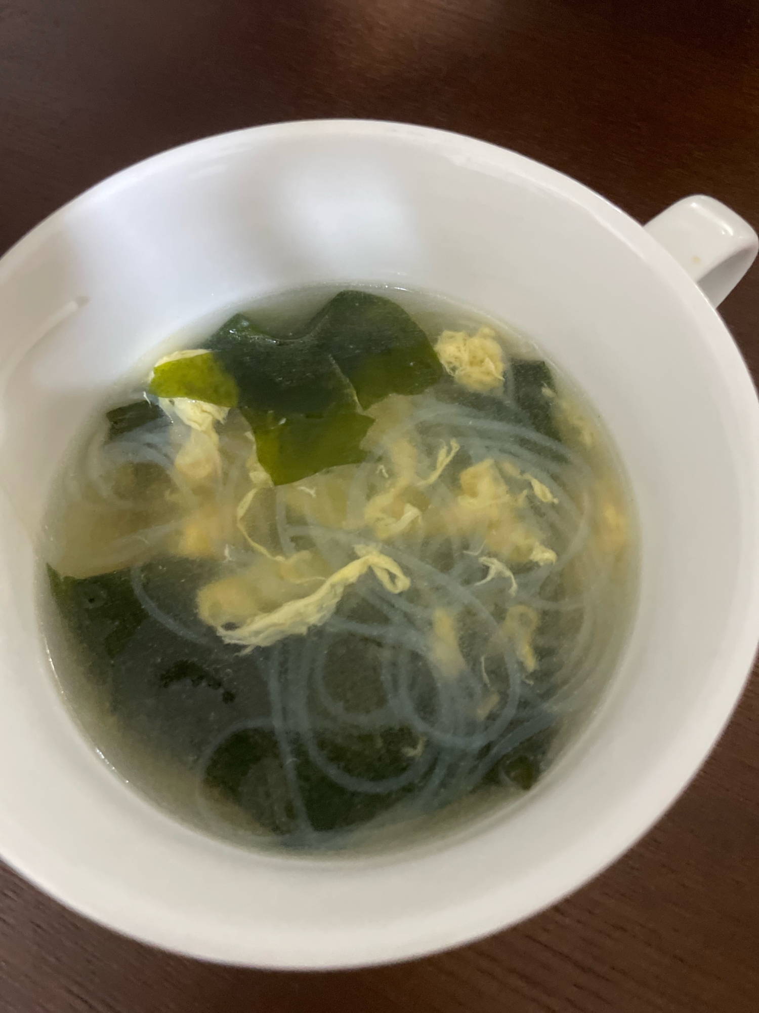 春雨の中華スープ