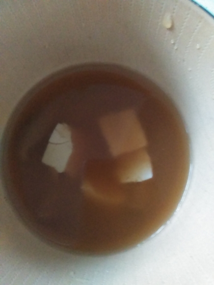 豆腐 椎茸の味噌汁