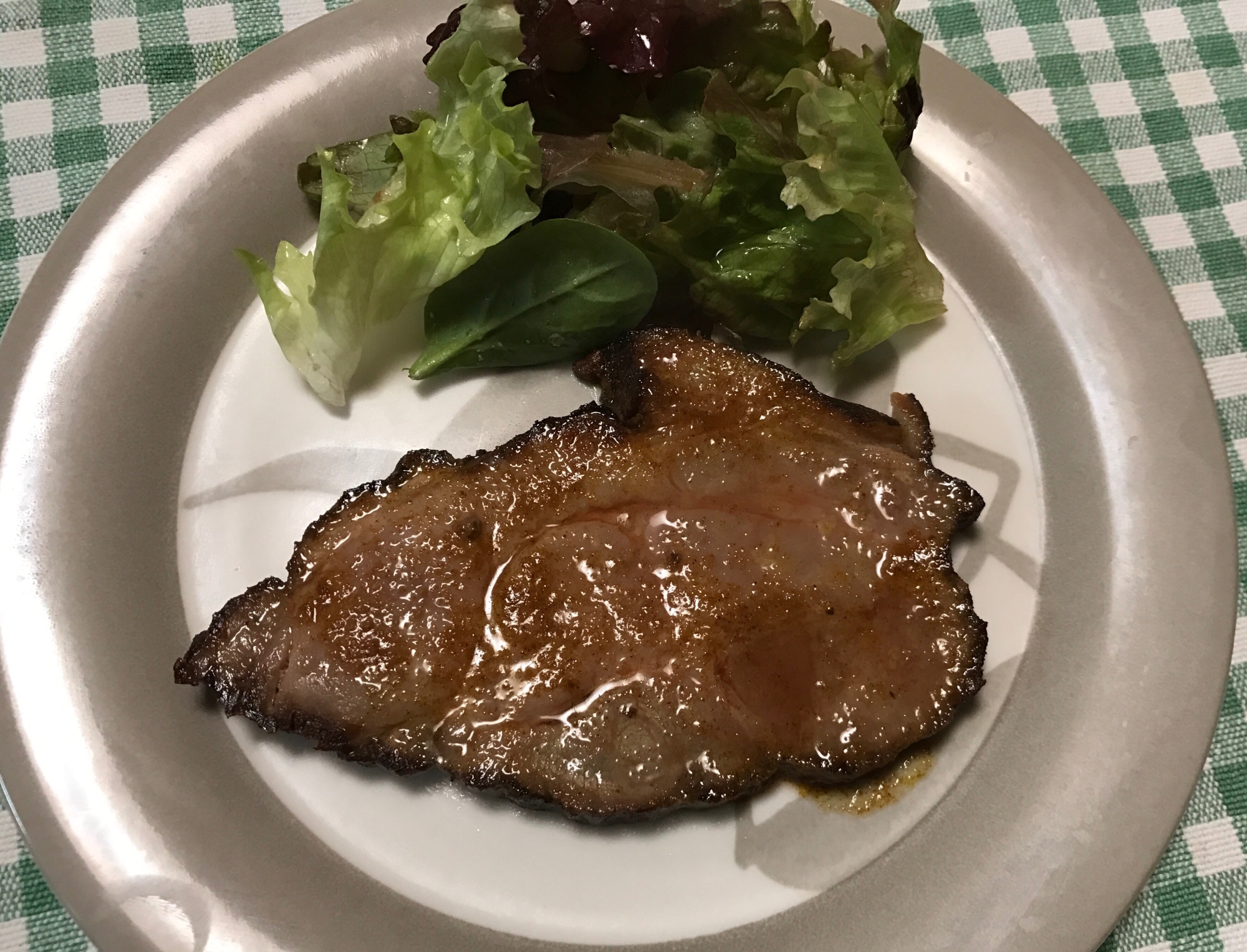 豚ロース肉のカレーバター焼き