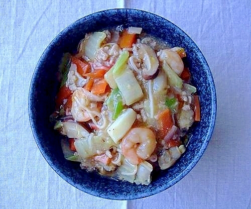 具たっぷり レンジで１人分 中華丼