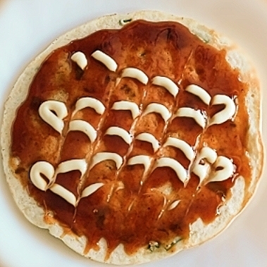 ねぎとツナの卵とじお好み焼き風