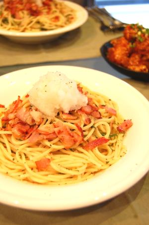 ☆青じそとカリカリベーコンのおろしソースパスタ☆