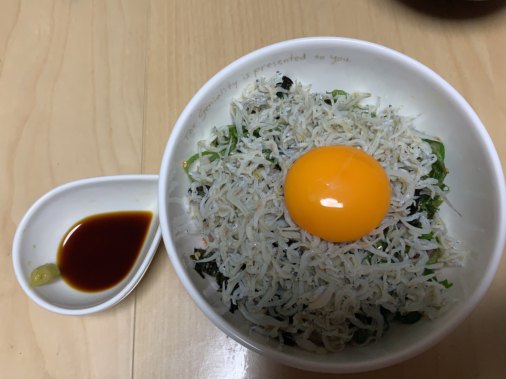 ちりめんを使って釜揚げシラス風丼