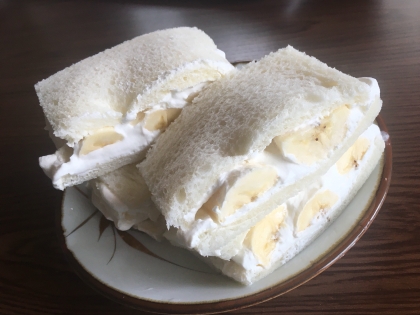 完熟バナナde簡単フルーツサンド