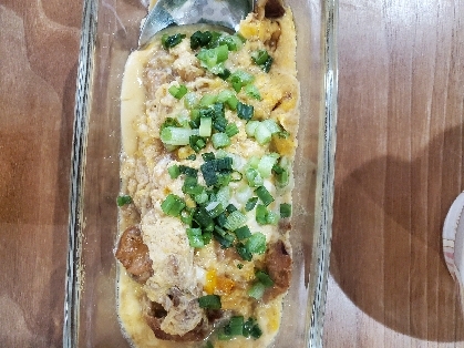 かさ増し♡豆腐入り親子丼