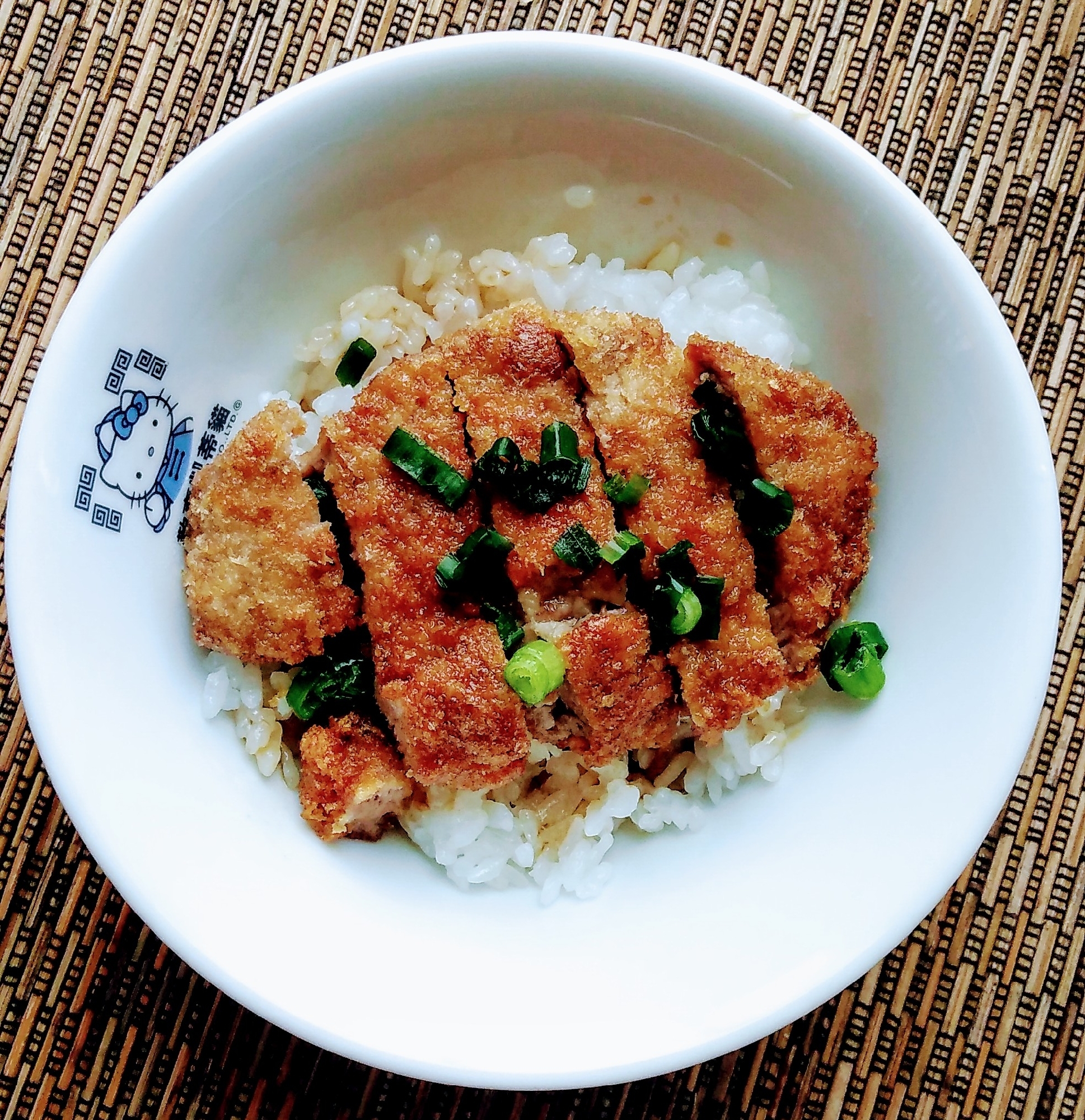 卵でとじないカツ丼