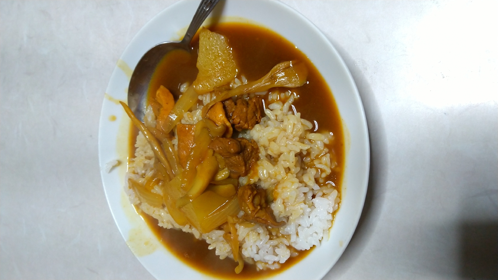 玉葱とエリンギのスープカレー