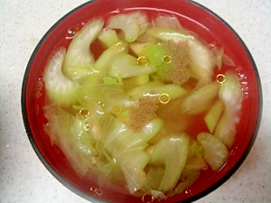 セロリ＆レタス♥てんこ盛り中華スープ