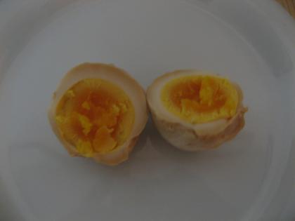 ゆで卵の殻が上手くむけませんでした。写真はずかしいです。味はばっちりです。