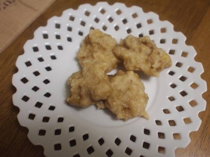 こんにちは　先日はレポありがとうございました♪私のおやつに☆簡単に美味しく作らせてもらいました　ヘルシーさに大満足！