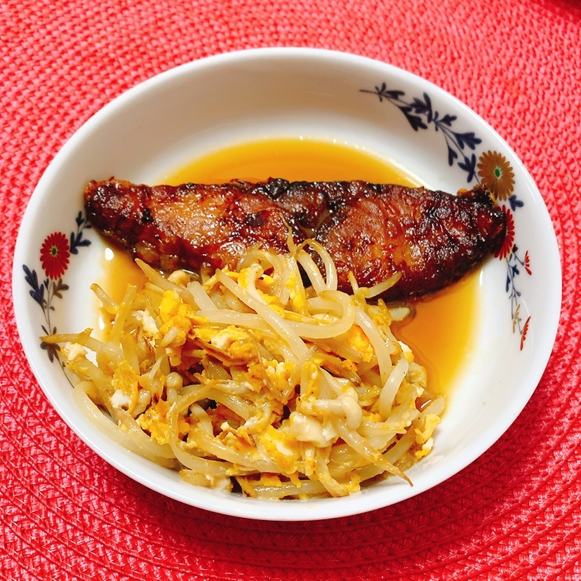 もやしえのき♪卵炒め