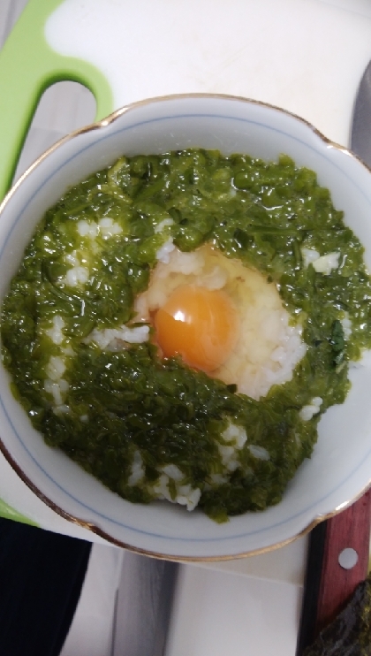 夏バテに！おかか梅めかぶ丼