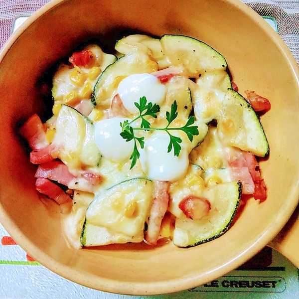 ズッキーニとベーコンのwチーズ レシピ 作り方 By ここなっつん 楽天レシピ ズッキーニとベーコンのwチーズ レシピ 作り方 By ここなっつん 楽天レシピ