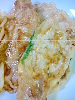 豚肉の大葉挟み焼き
