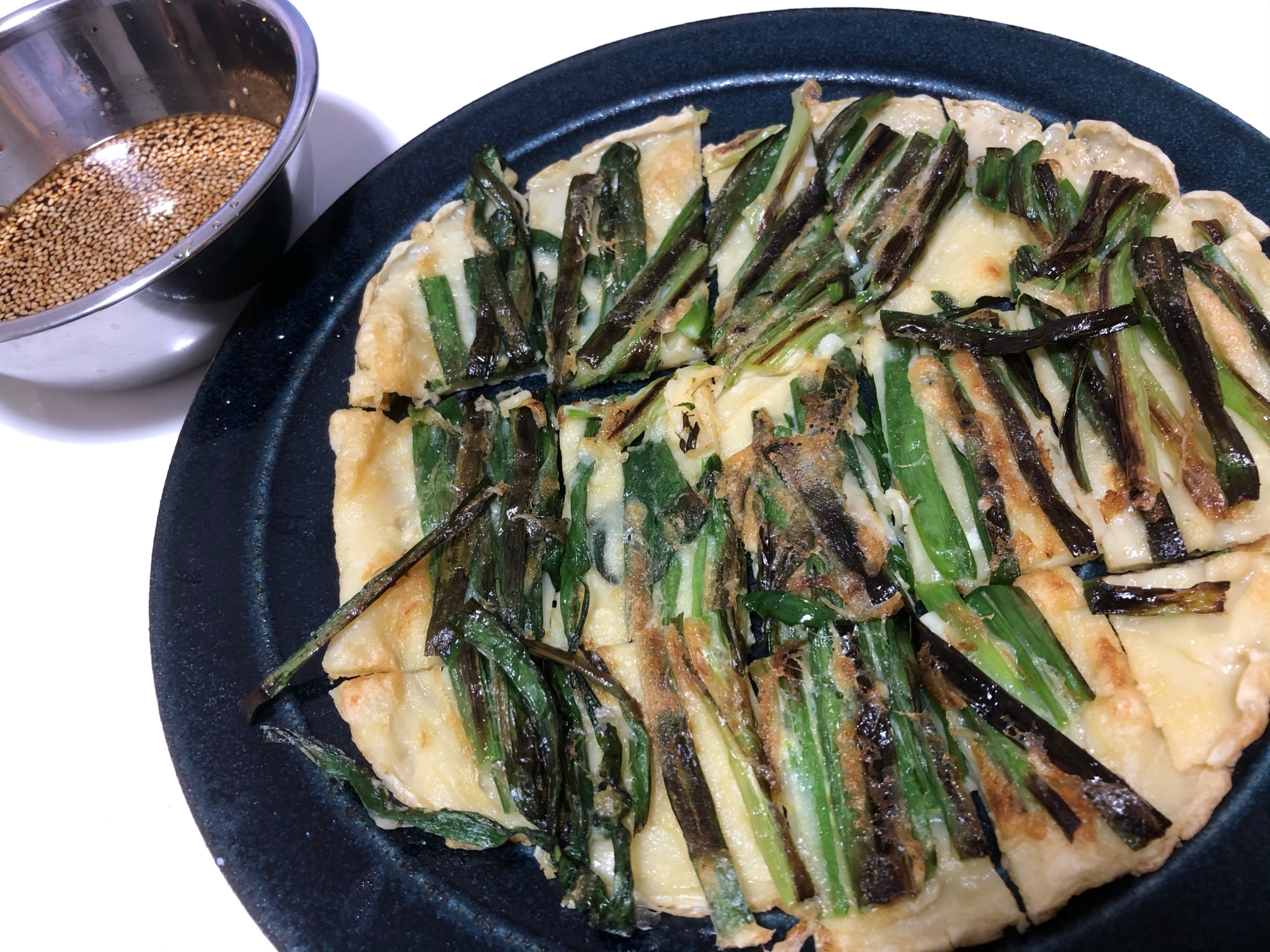 ザ シンプルにこだわった ニラまるごとチヂミ レシピ 作り方 By Toggy S Boss 楽天レシピ