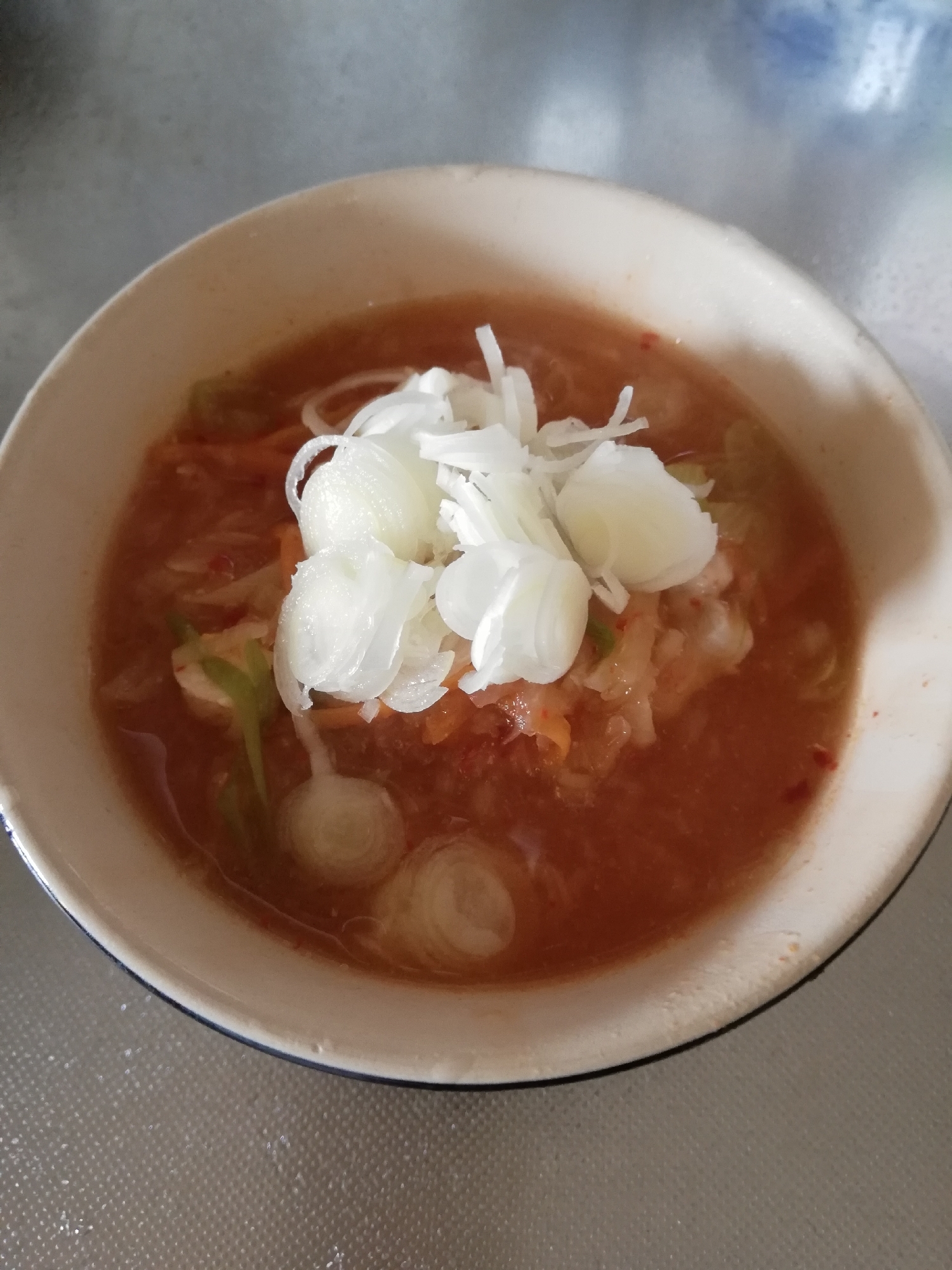 大根と胸肉のピリ辛スープ