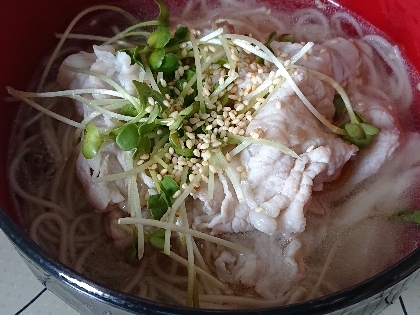 稲庭うどんで酸辣湯風にゅうめん