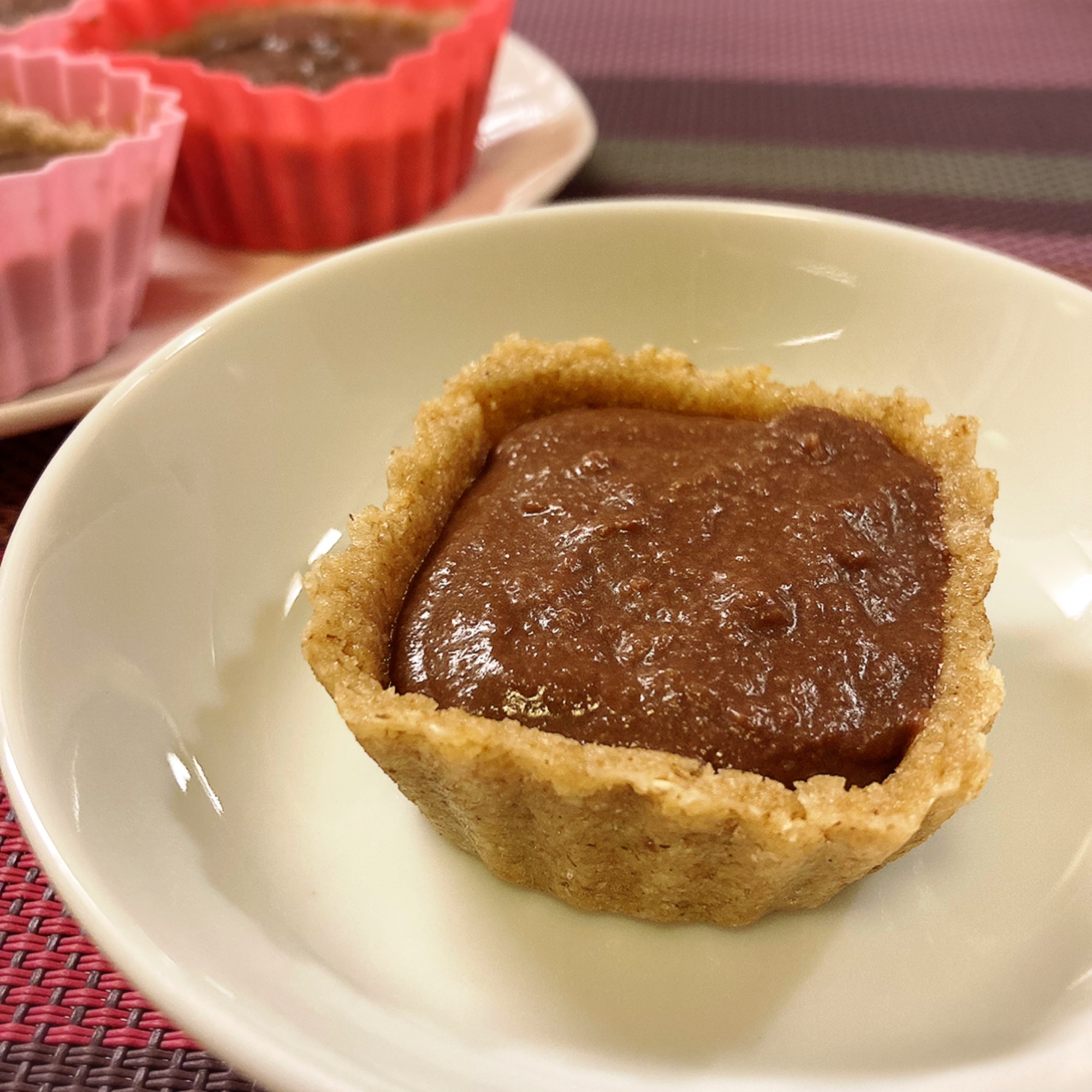 焼かない！オートミールと豆腐の生チョコタルト