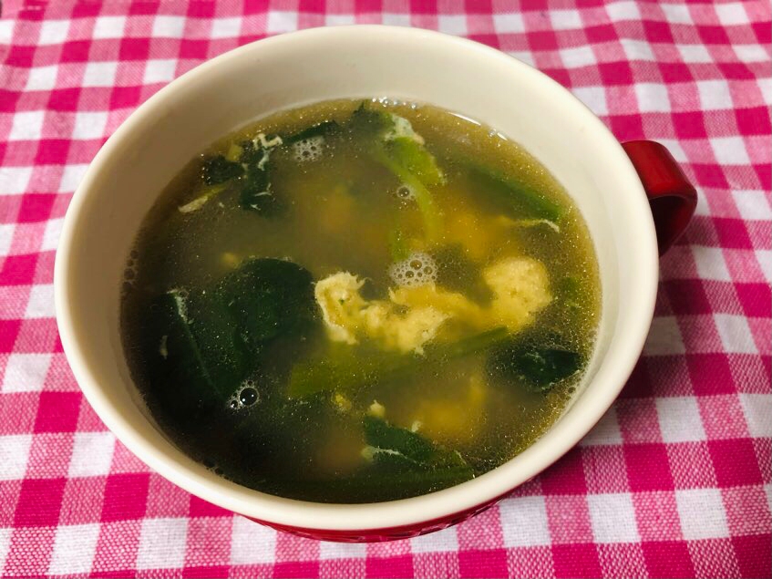 簡単☆ほうれん草の中華スープ