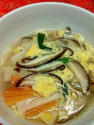 長芋と卵のとろーりスープ