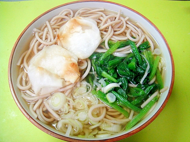 餅入りあったか蕎麦 レシピ 作り方 By Mint74 楽天レシピ