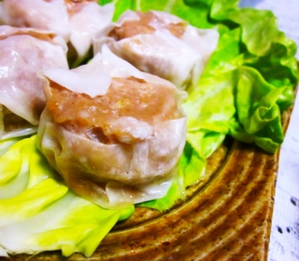 もみじおろしチューブで！〜キャベツ焼売〜