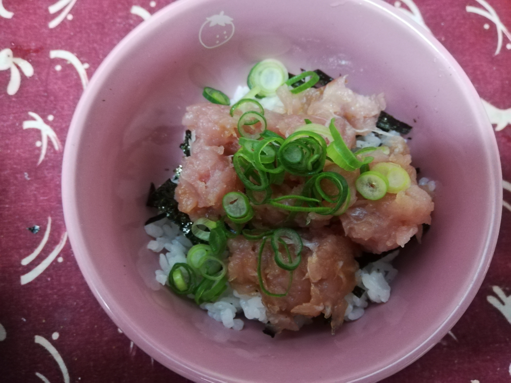 特売マグロで簡単、ネギトロ丼！