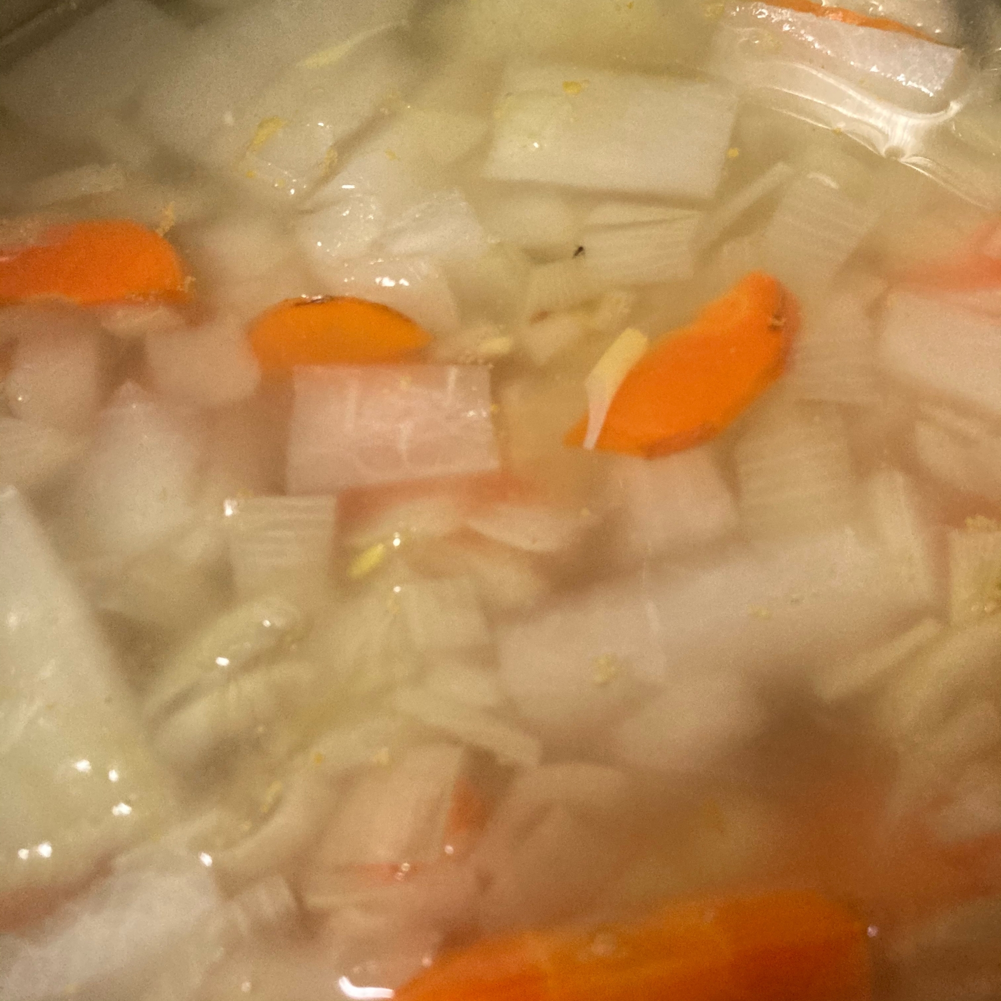 野菜スープ鶏ガラ