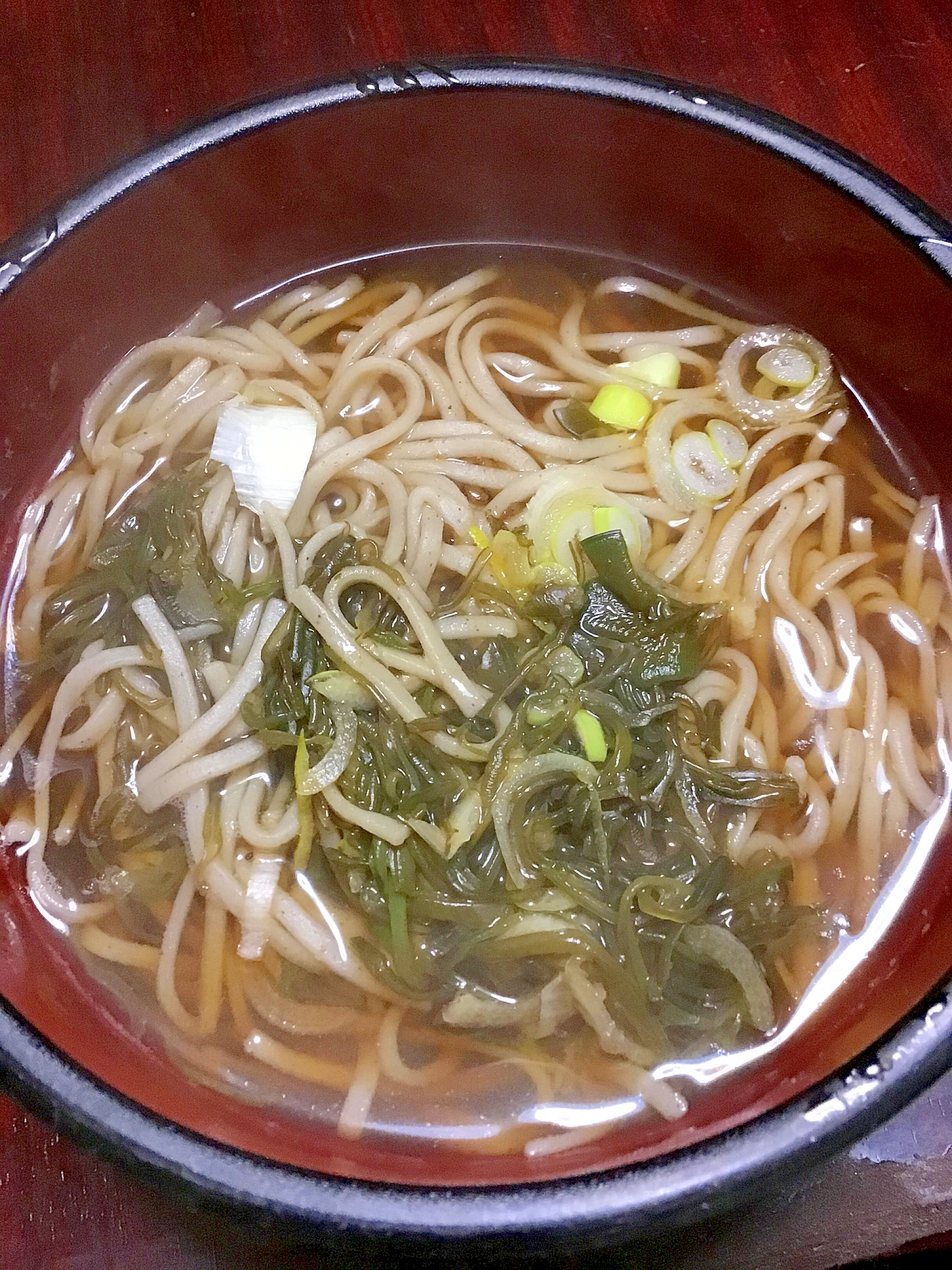 めかぶ蕎麦（温）
