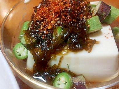 冷奴　オクラ・もずく
