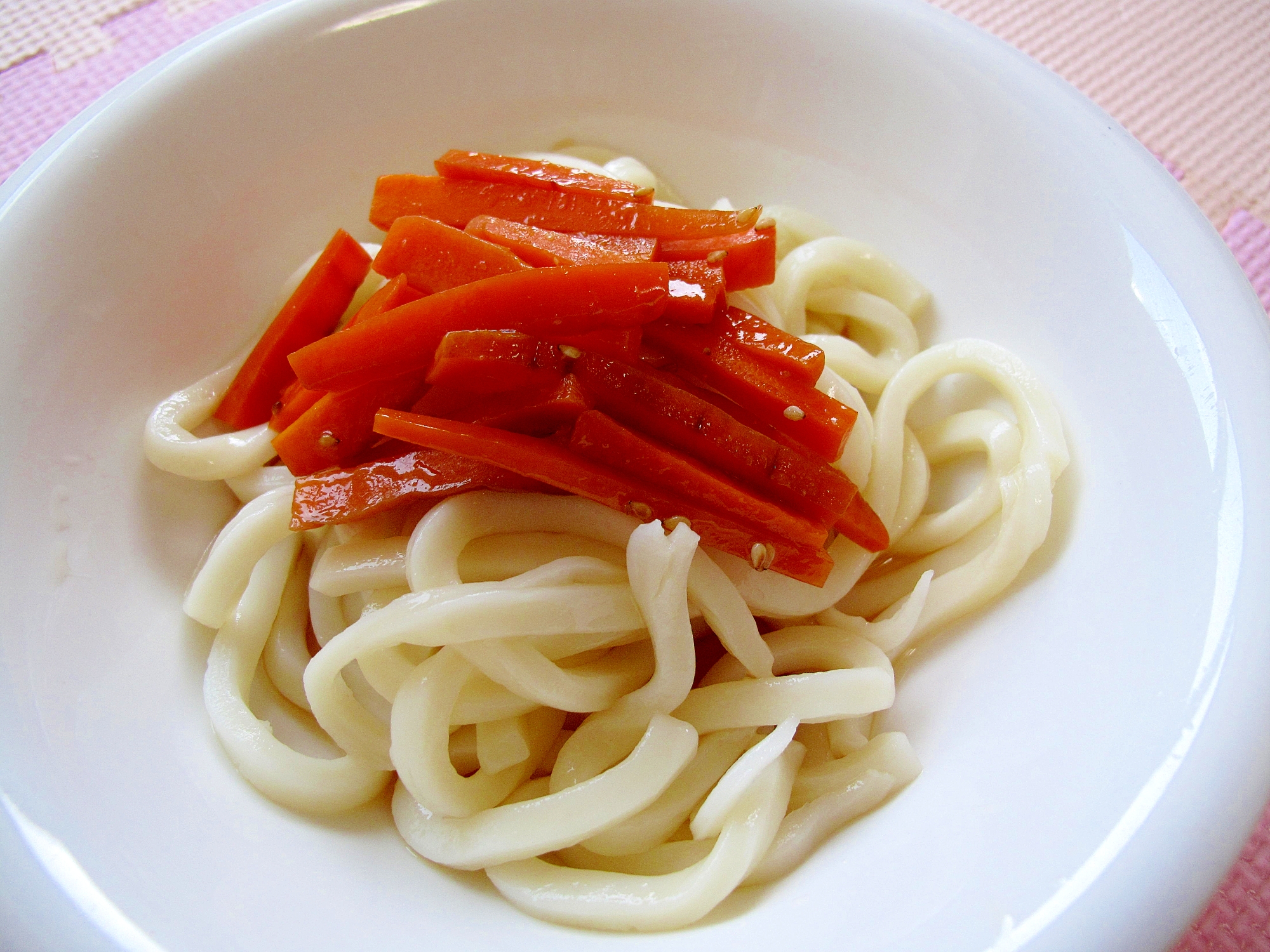 ✨甘辛にんじんの冷やしぶっかけうどん✨