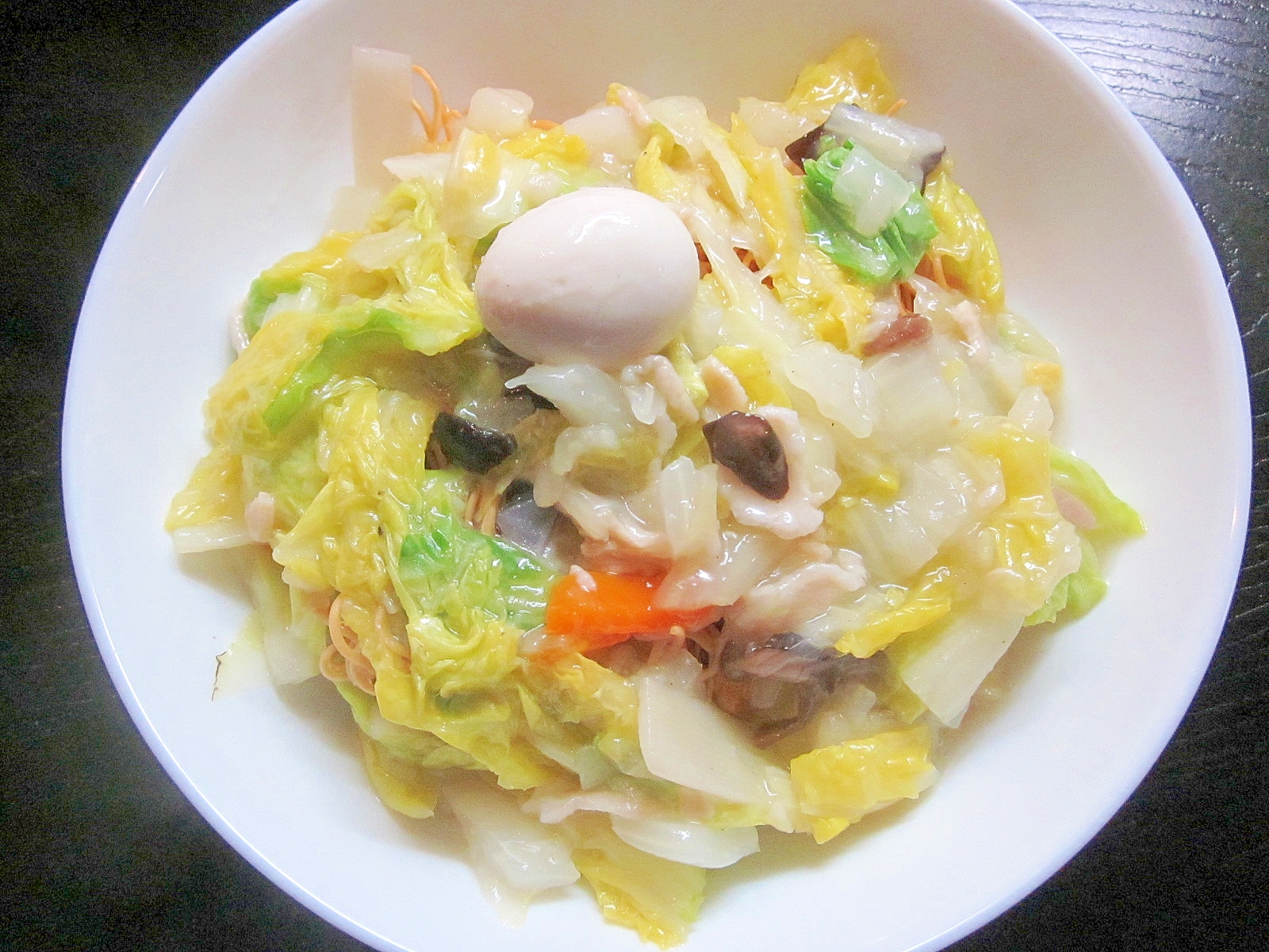 レトルト八宝菜で作る簡単皿うどん♪