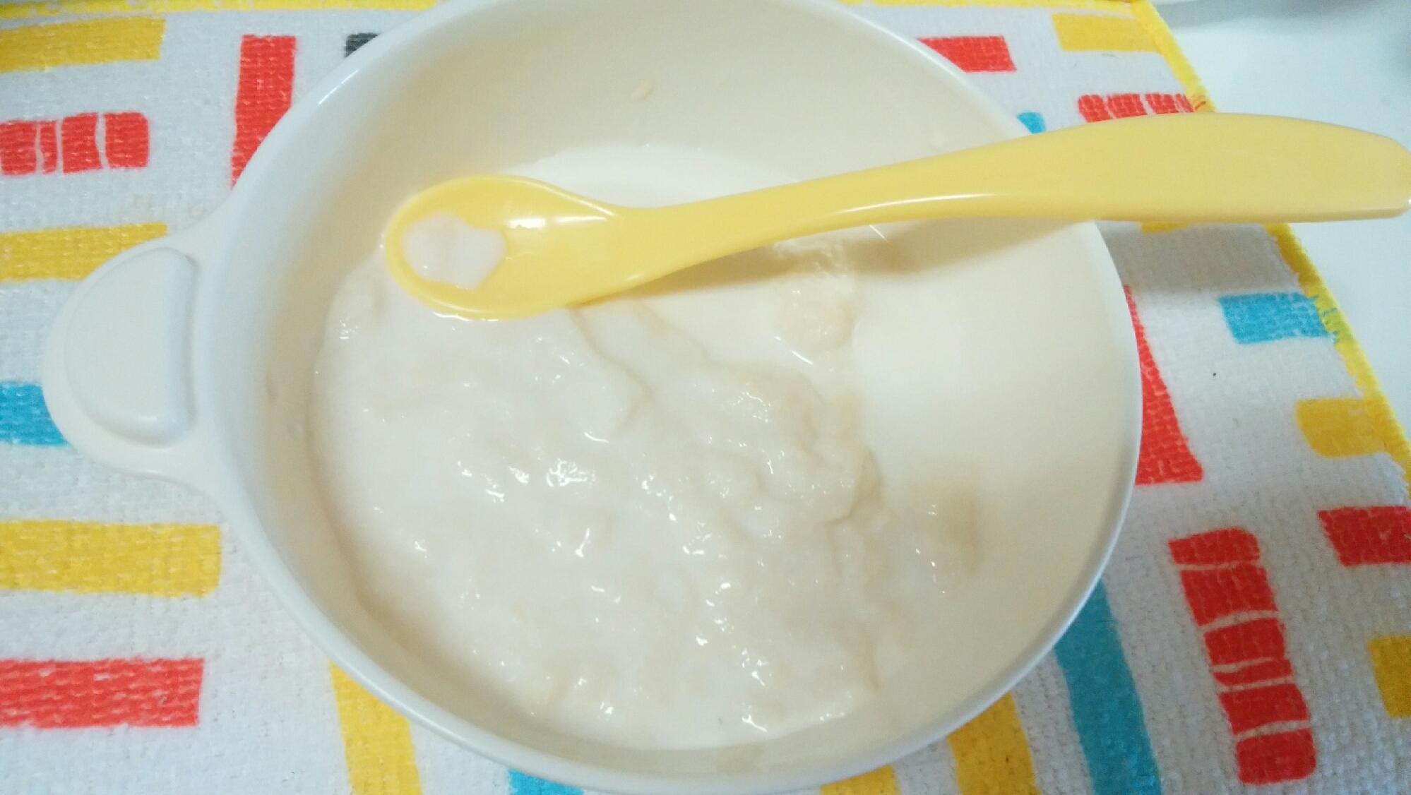 【離乳食初期】ミルクパン粥