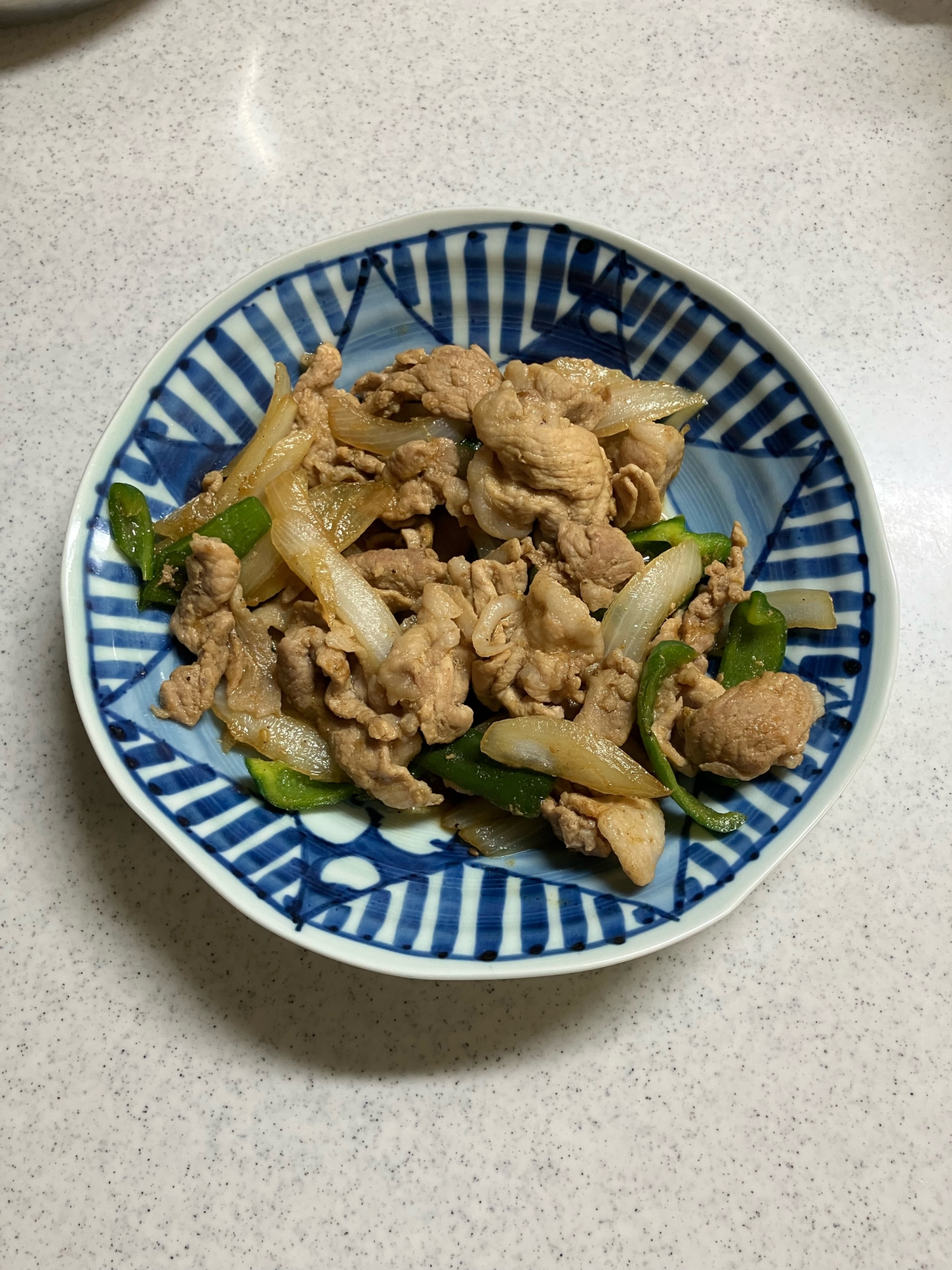 豚肉と余り野菜の焼肉のタレ炒め