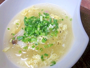 受験生の夜食に☆　愛情いっぱい「春雨たまごスープ」