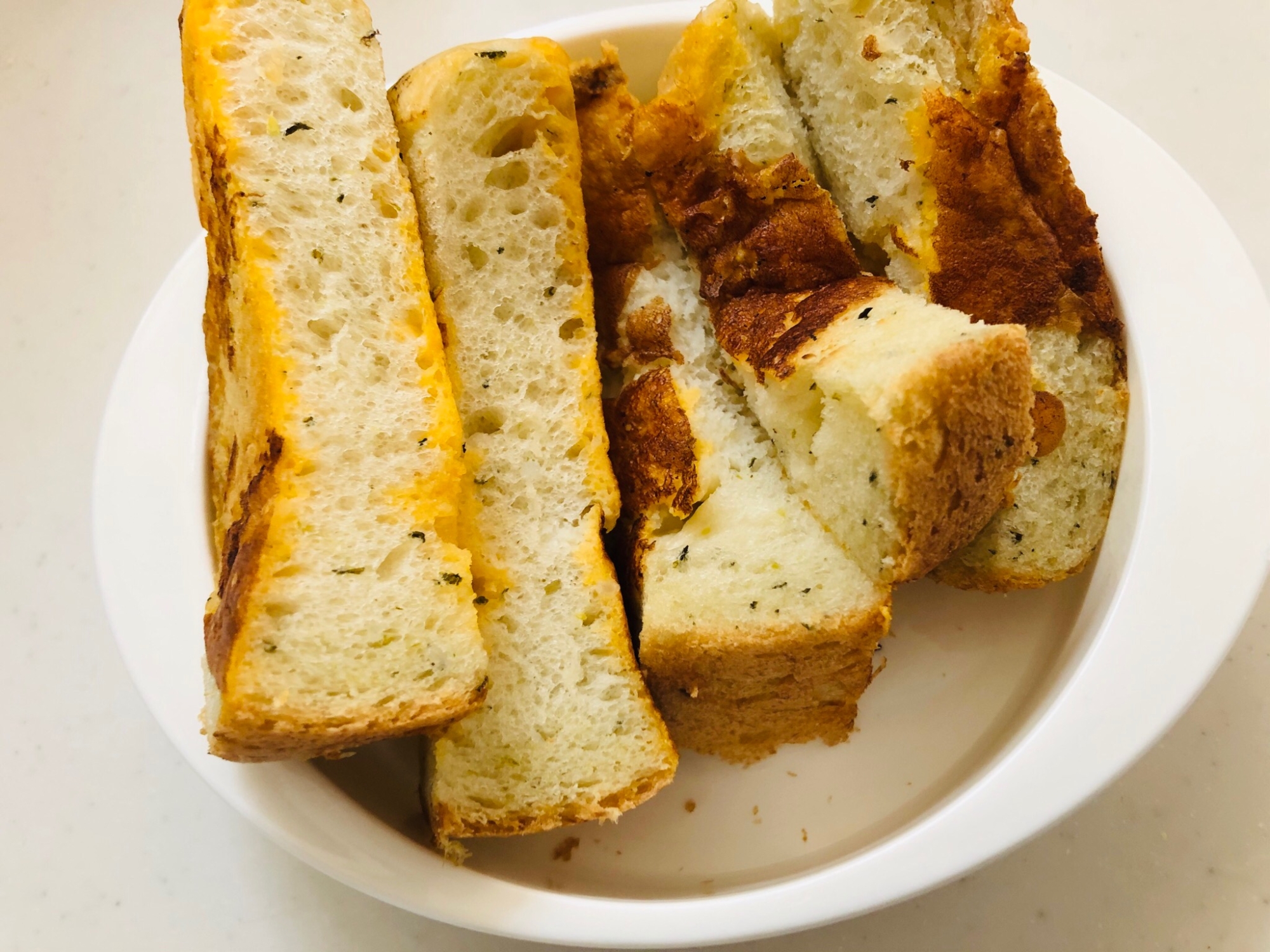 離乳食完了期に！フレンチトースト風食パン