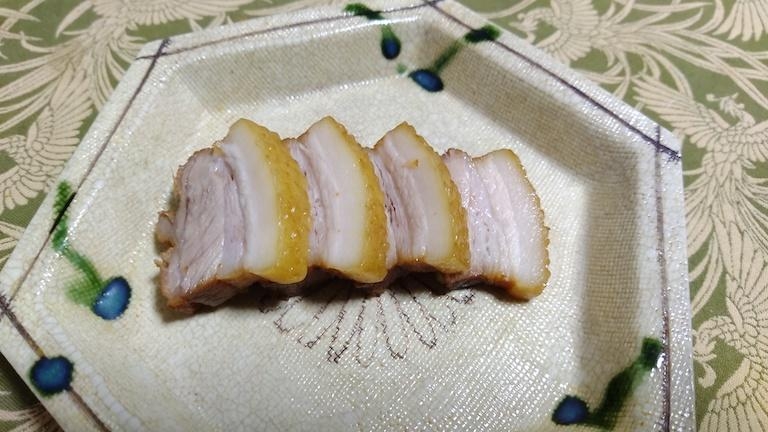 サッパリした脂　豚の角煮