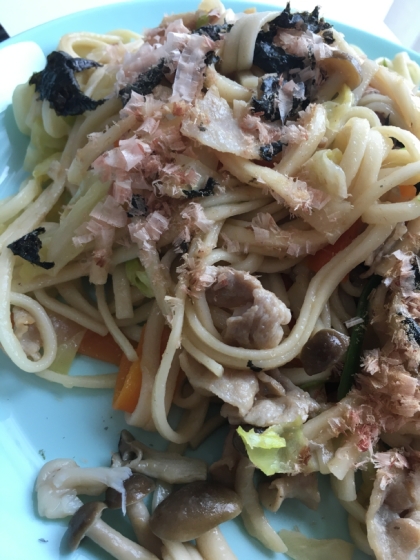 乾麺で美味しい☆焼きうどん