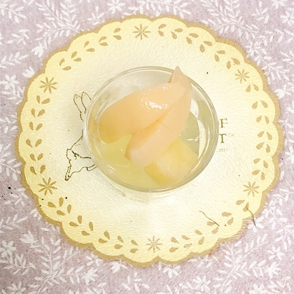 昆布寒天なくて桃の缶詰でゼリーを作りました˚✧₊⁎昆布寒天食べてみたいです(´ ᴗ ` )ෆ˚*健康的なおやつですね˖✧˖°