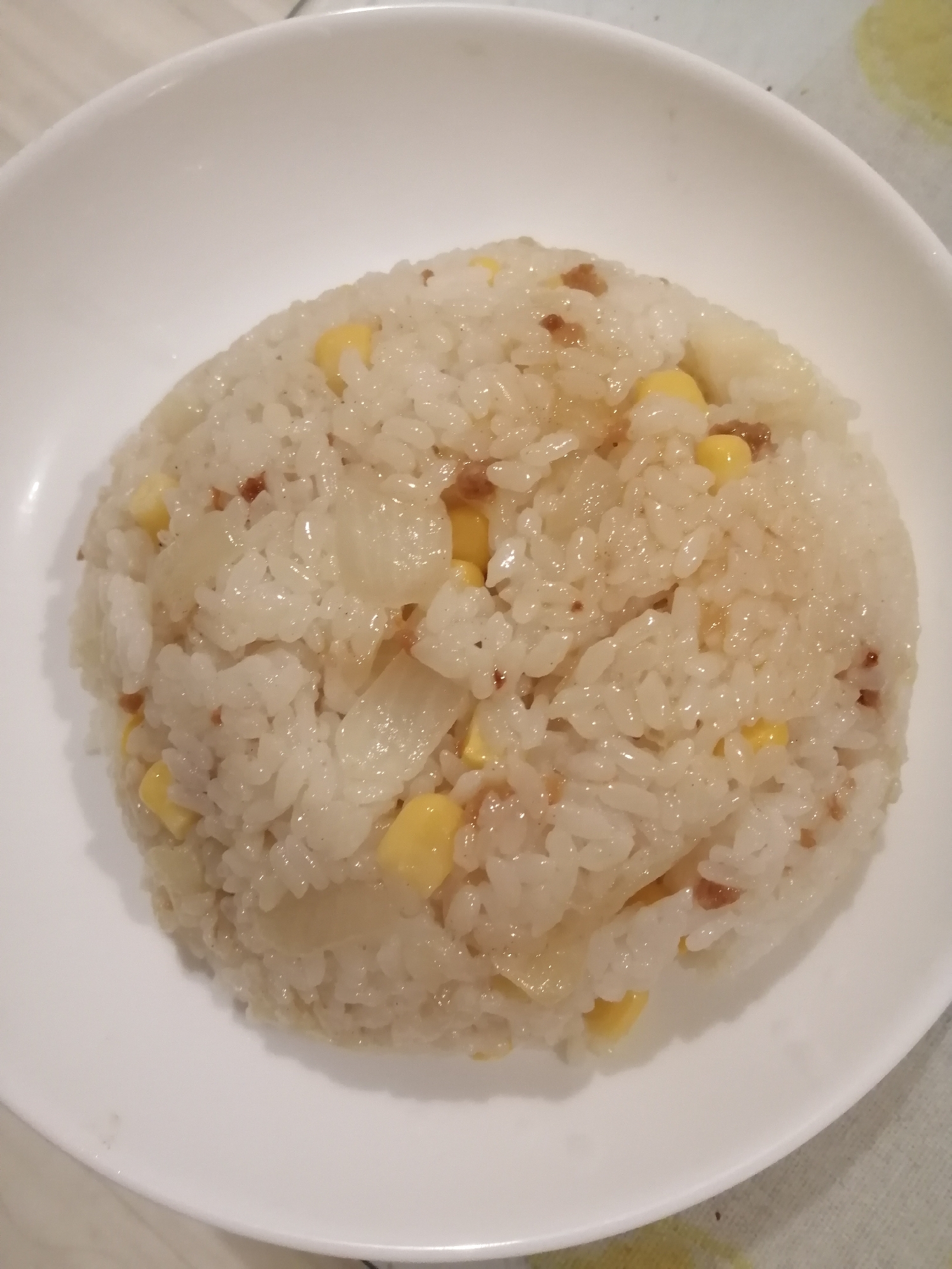 鶏ひき肉のチャーハン